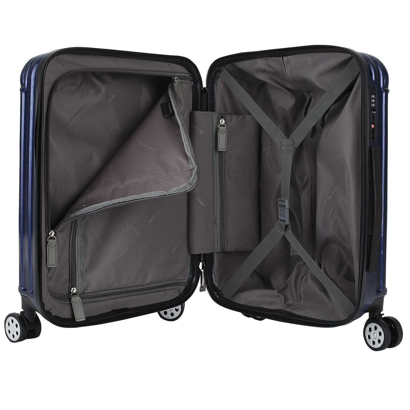 Чемодан маленький S из поликарбоната с кодовым замком Cerruti 1881 