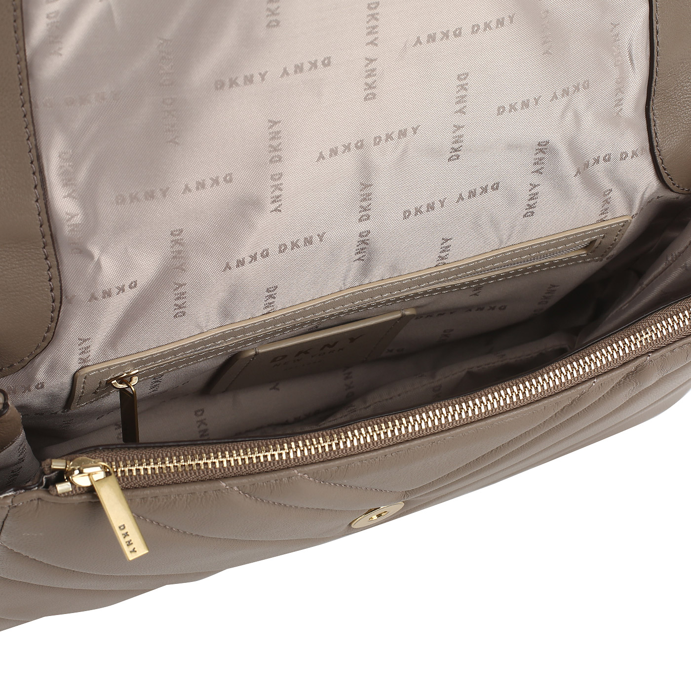 Сумка из стеганой кожи DKNY Vivian