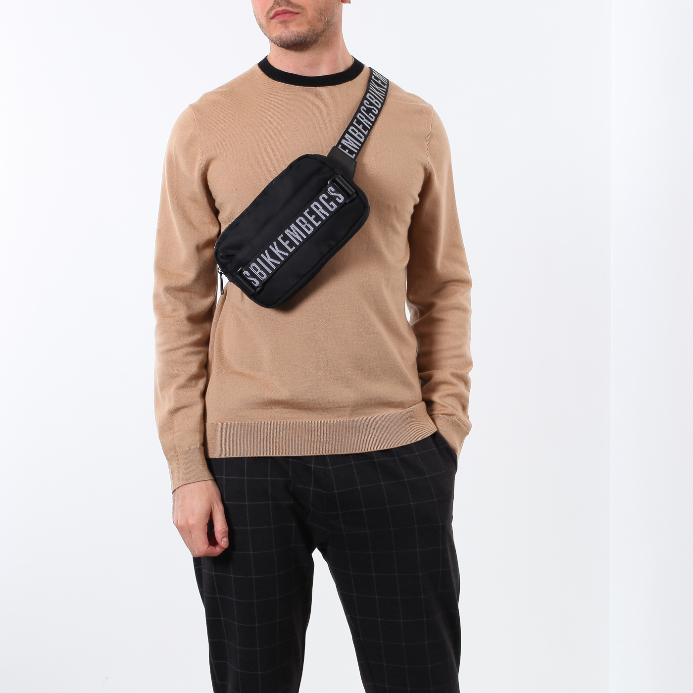 Текстильная поясная сумка Bikkembergs Webbings nylon