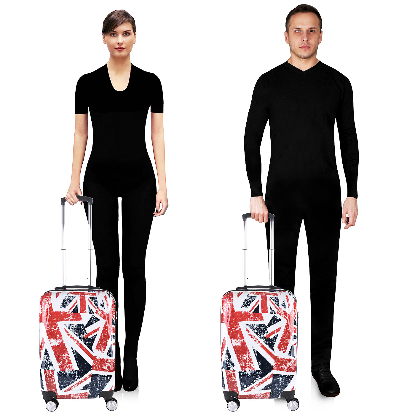 Чемодан маленький S из ABS-пластика Stevens British Flag