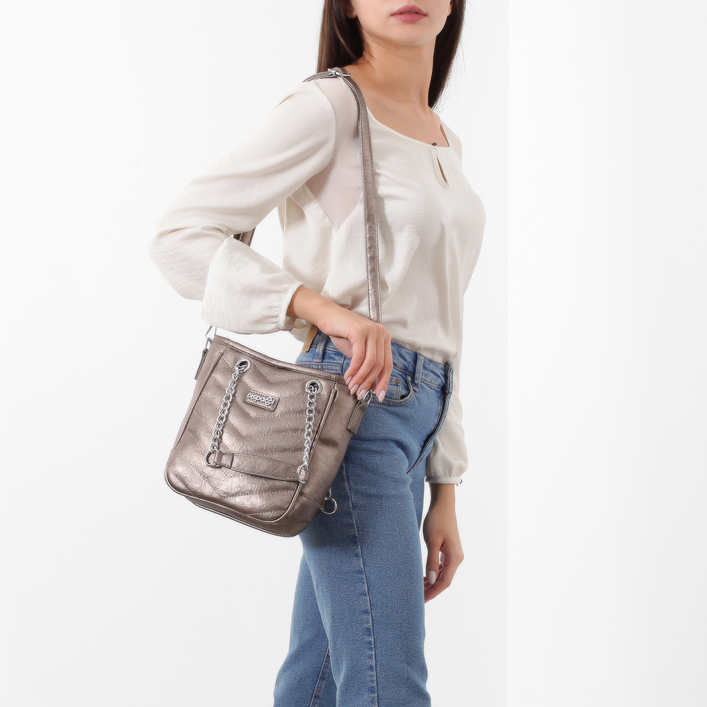 Стеганая сумочка на молнии Dispacci 