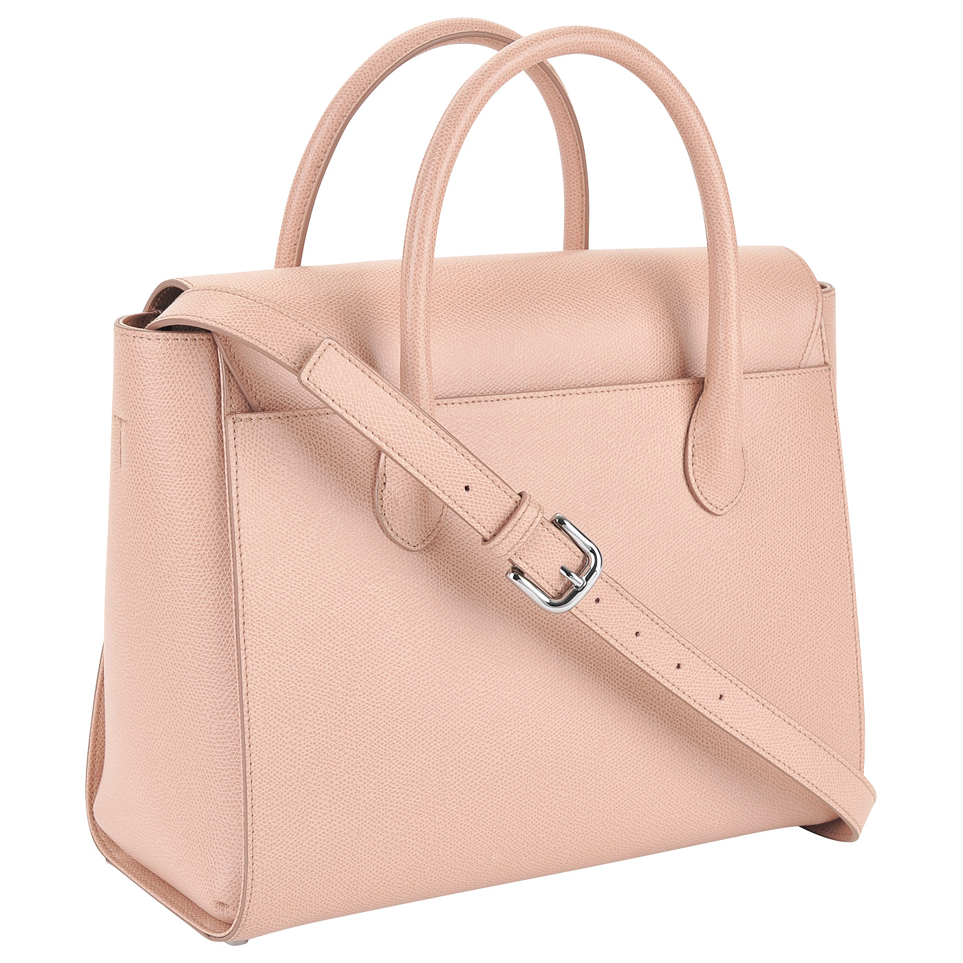 Вместительная пудровая сумка из натуральной кожи Aurelli Alma