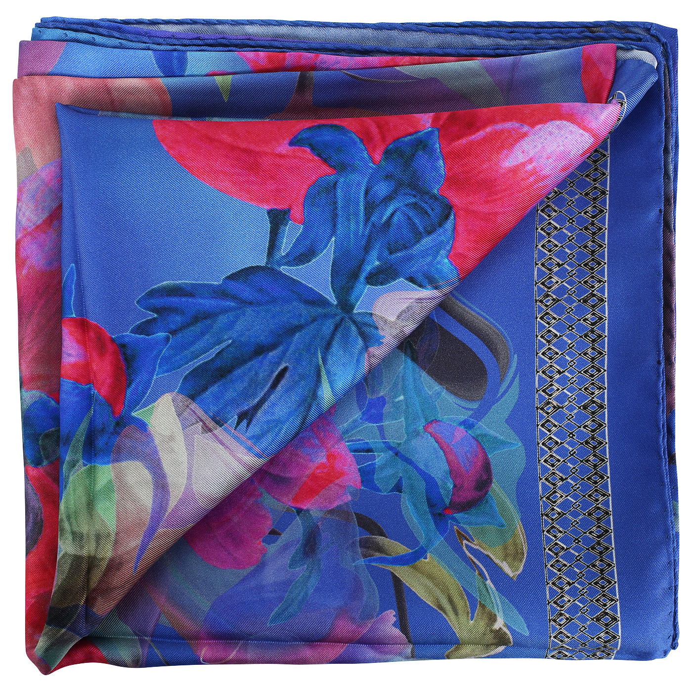 Синий платок с принтом Radical Chic Glitch