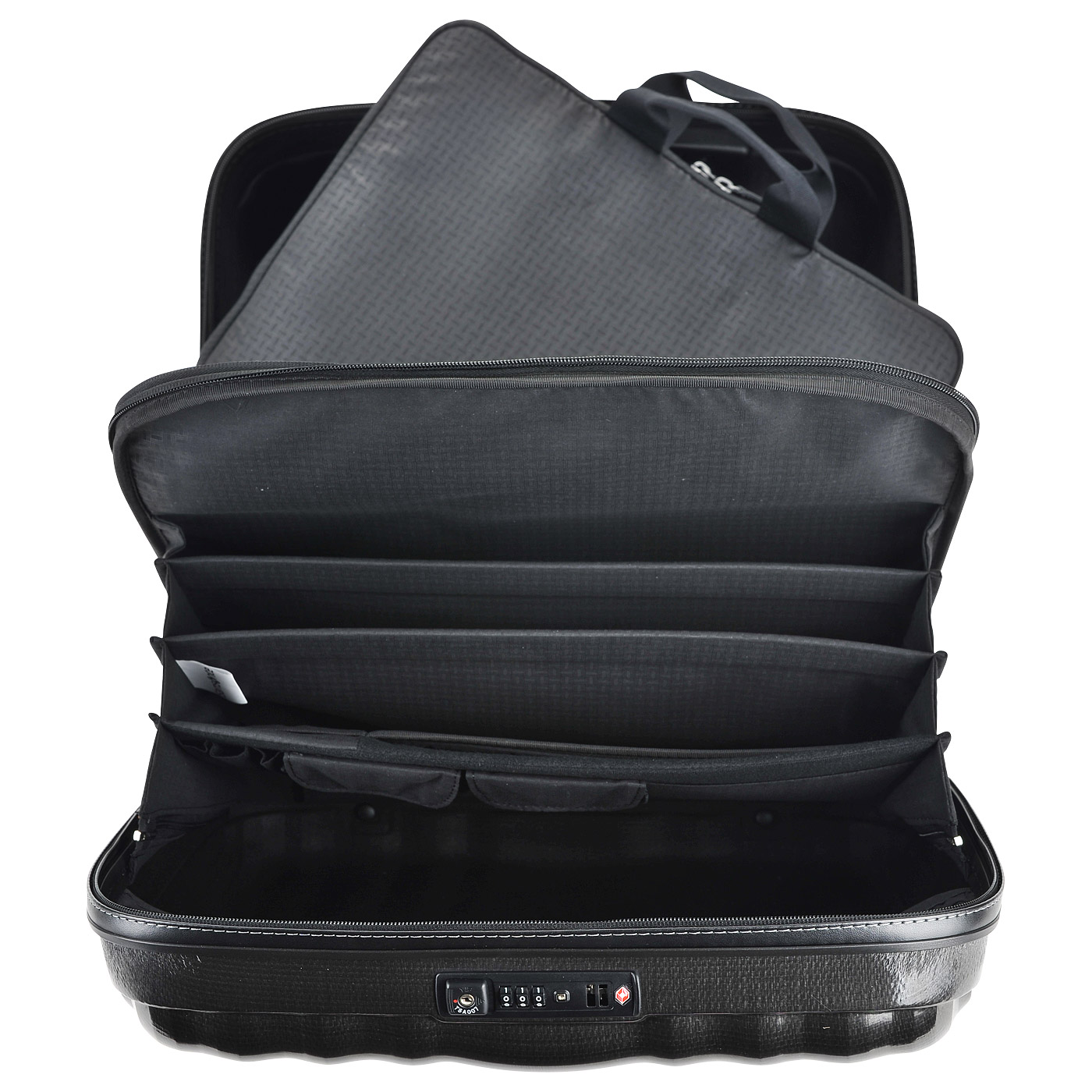 Чемодан маленький S из материала Curv с кодовым замком Samsonite Lite-Cube Dlx