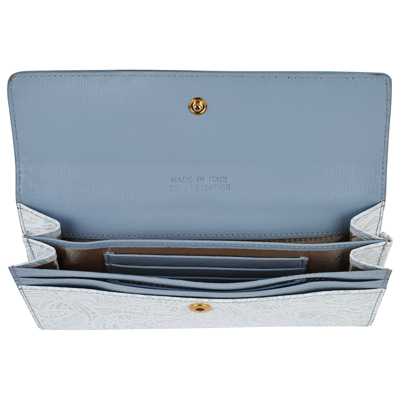 Кошелек с голубым тиснением Chatte Bloom