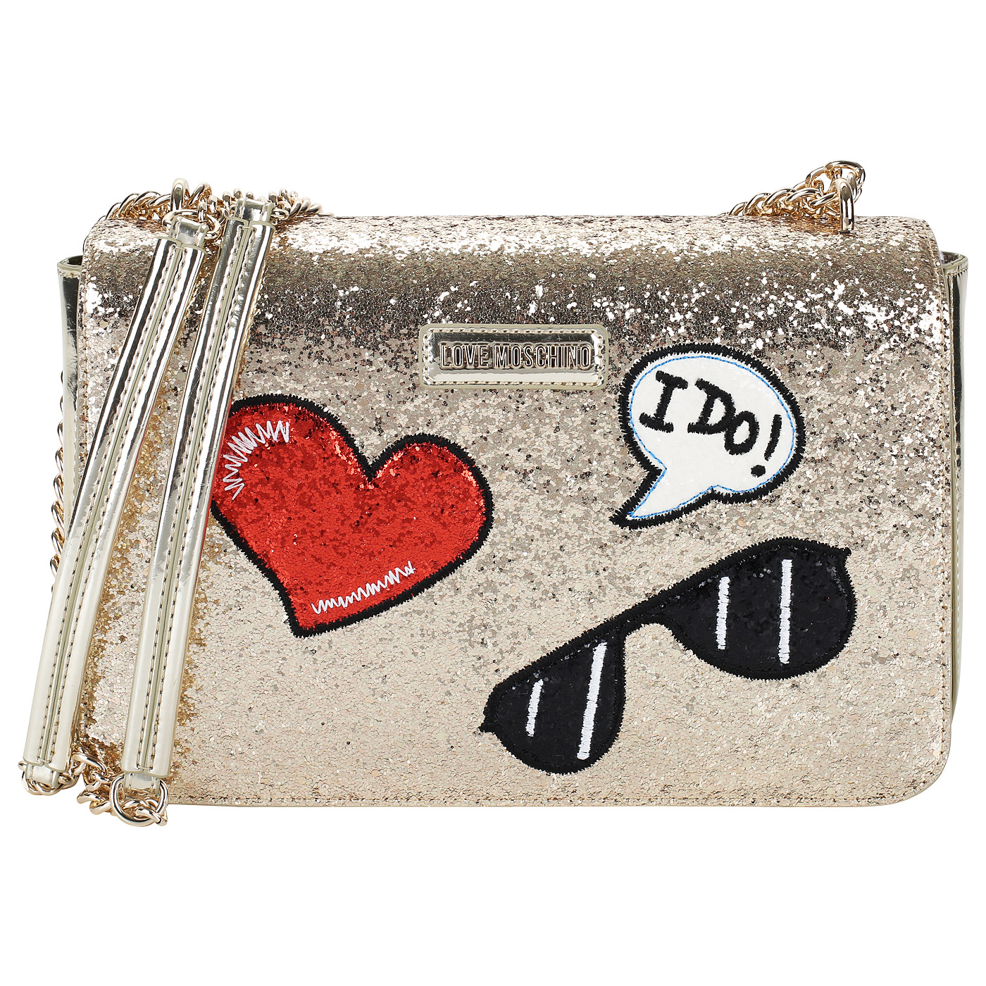 Love Moschino Золотистая женская сумочка