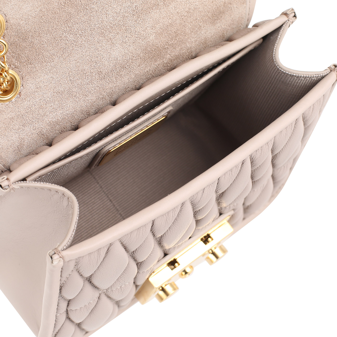 Стеганая сумочка из кожи Furla Metropolis Cometa