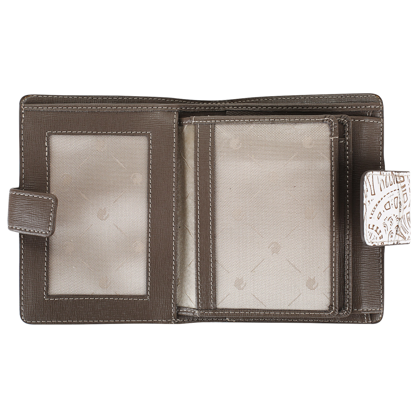 Тисненый кожаный кошелек Chatte Bloom