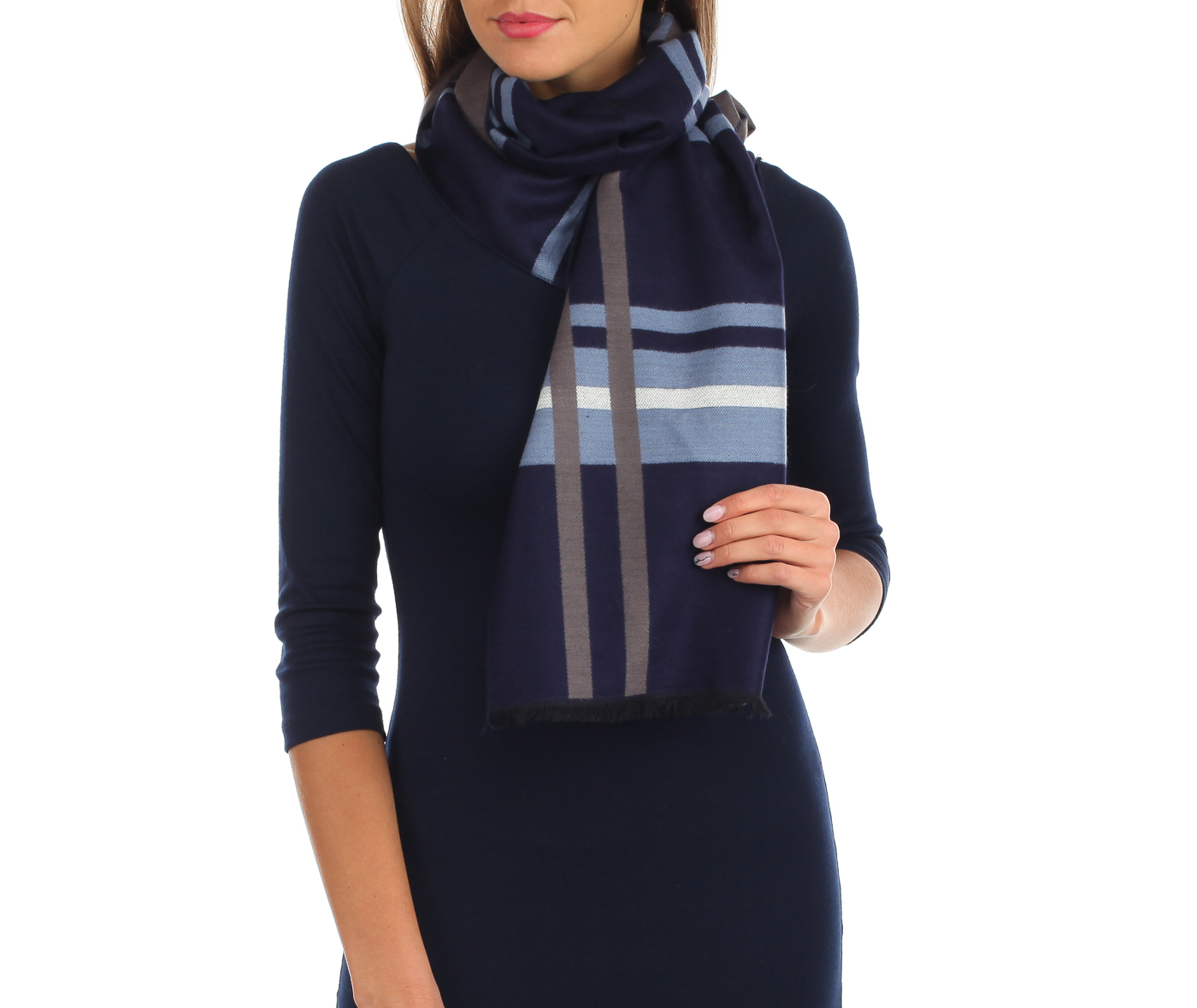 Синий шарф Dr. Koffer 