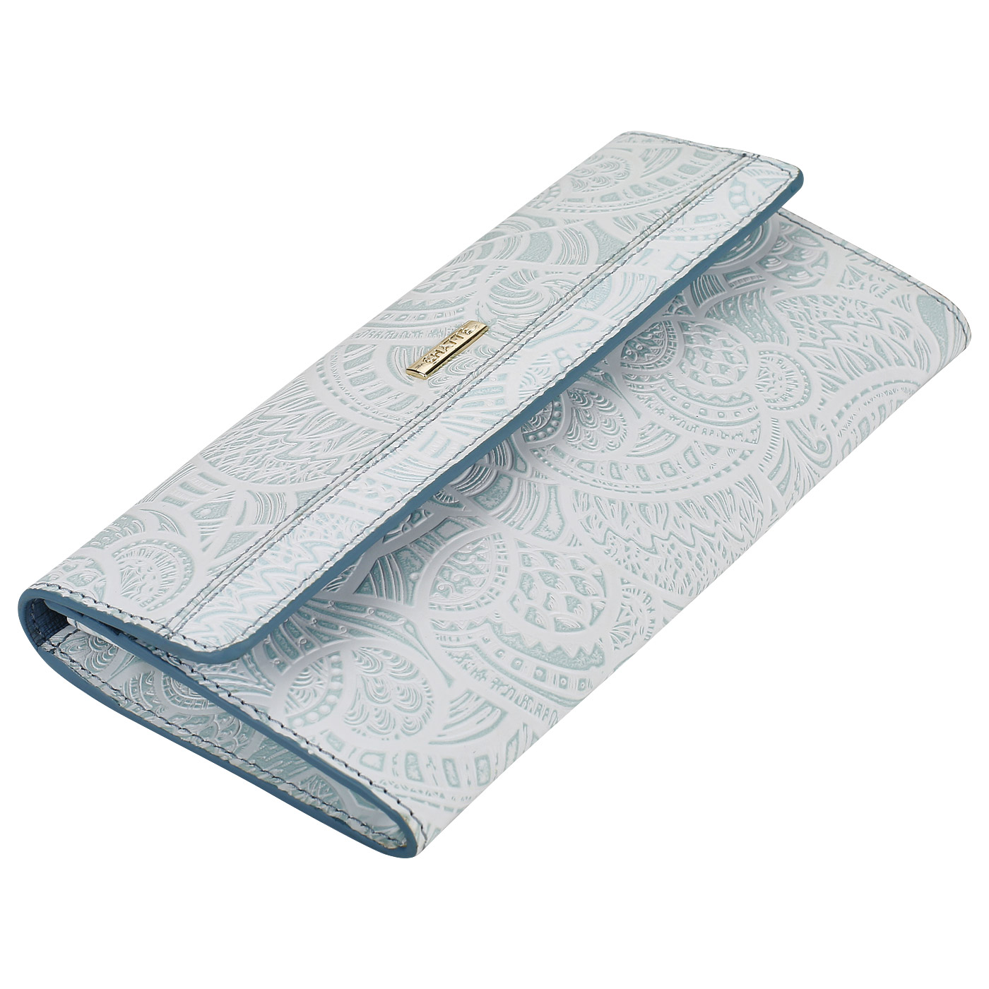 Кошелек с голубым тиснением Chatte Bloom