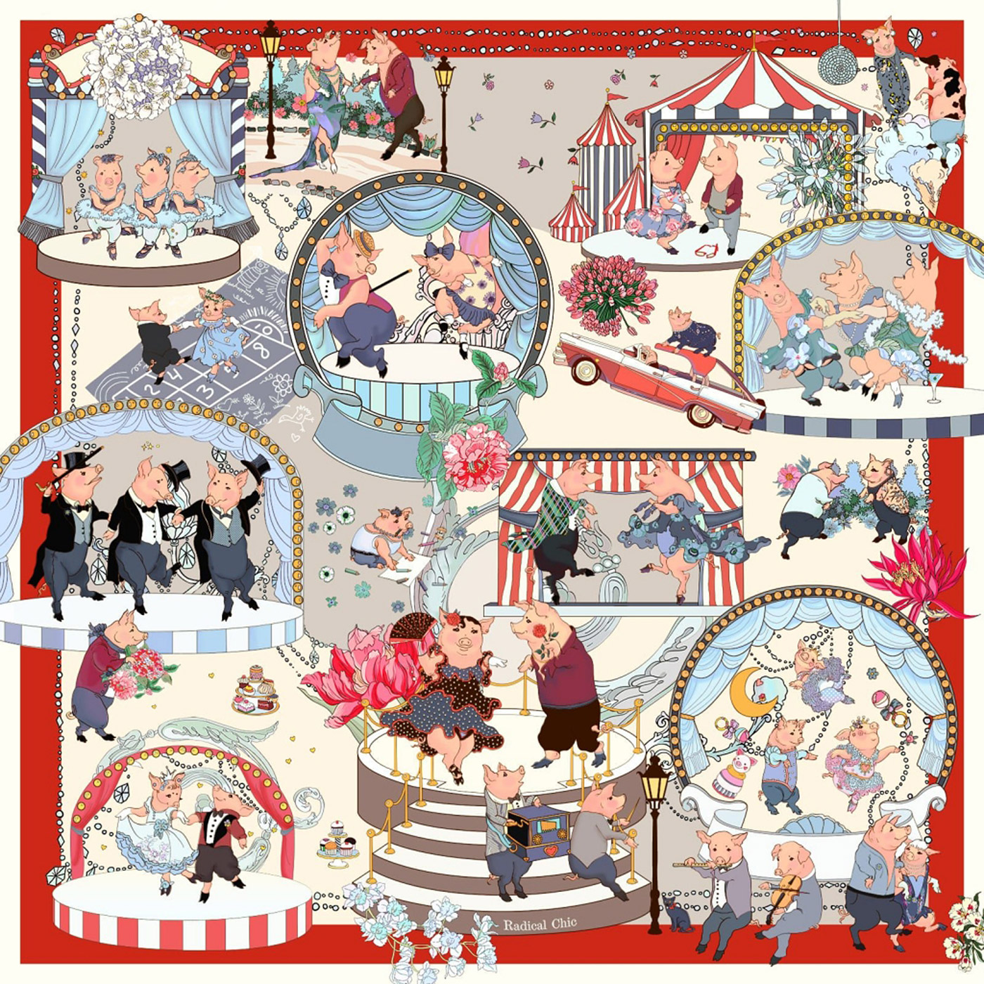 Radical Chic Шелковый платок