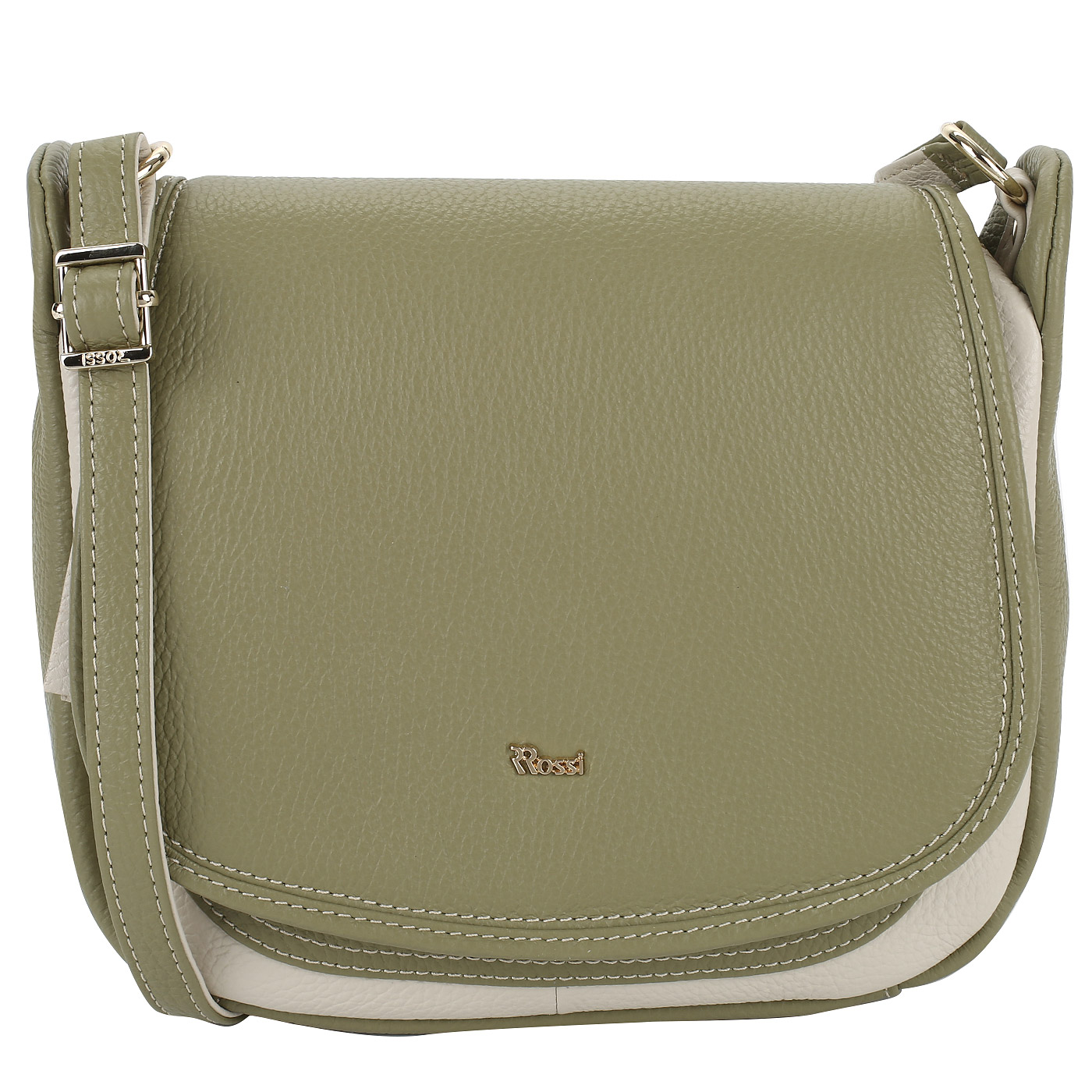 Bruno Rossi Сумка из зеленой кожи