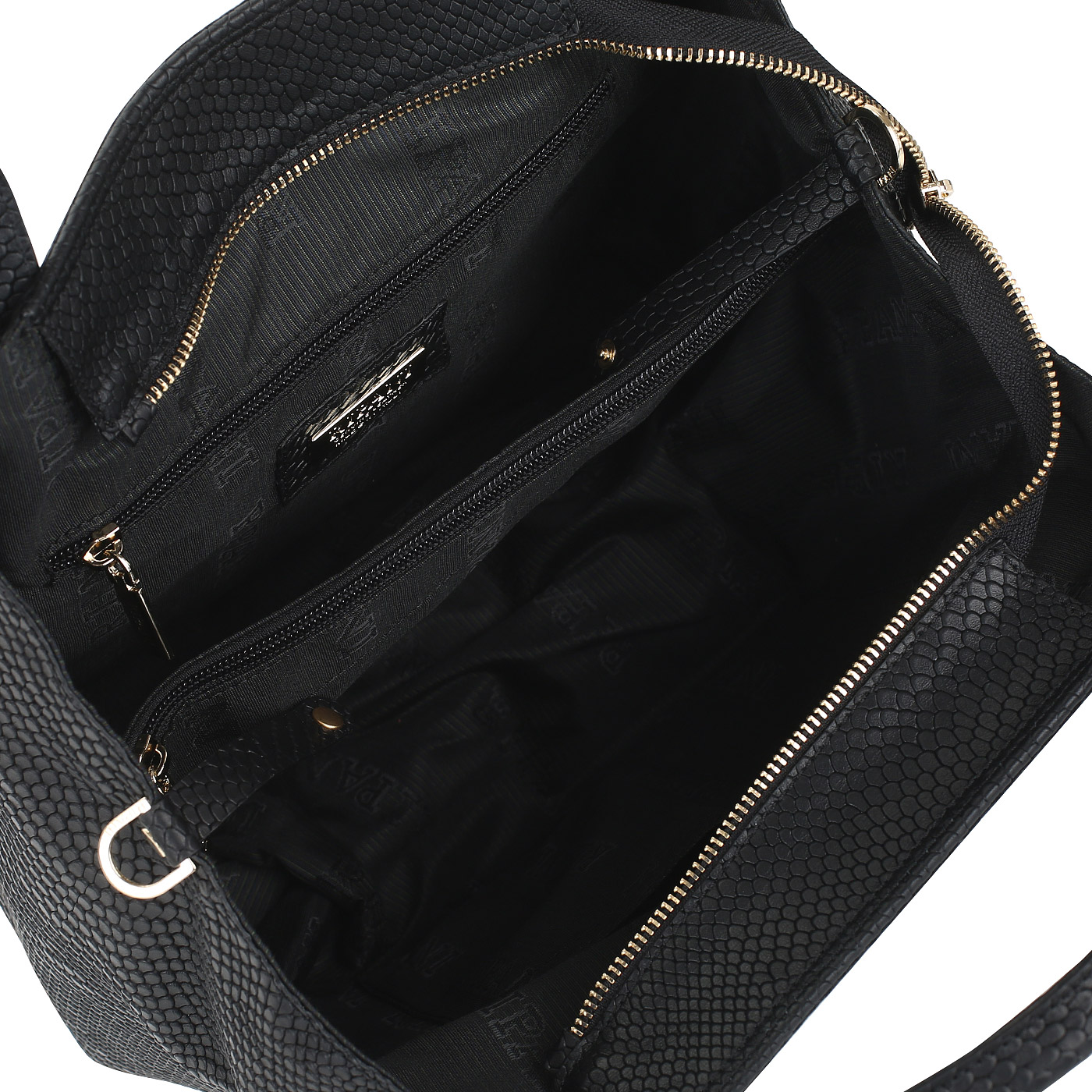 Черная кожаная сумка Ripani Bigia