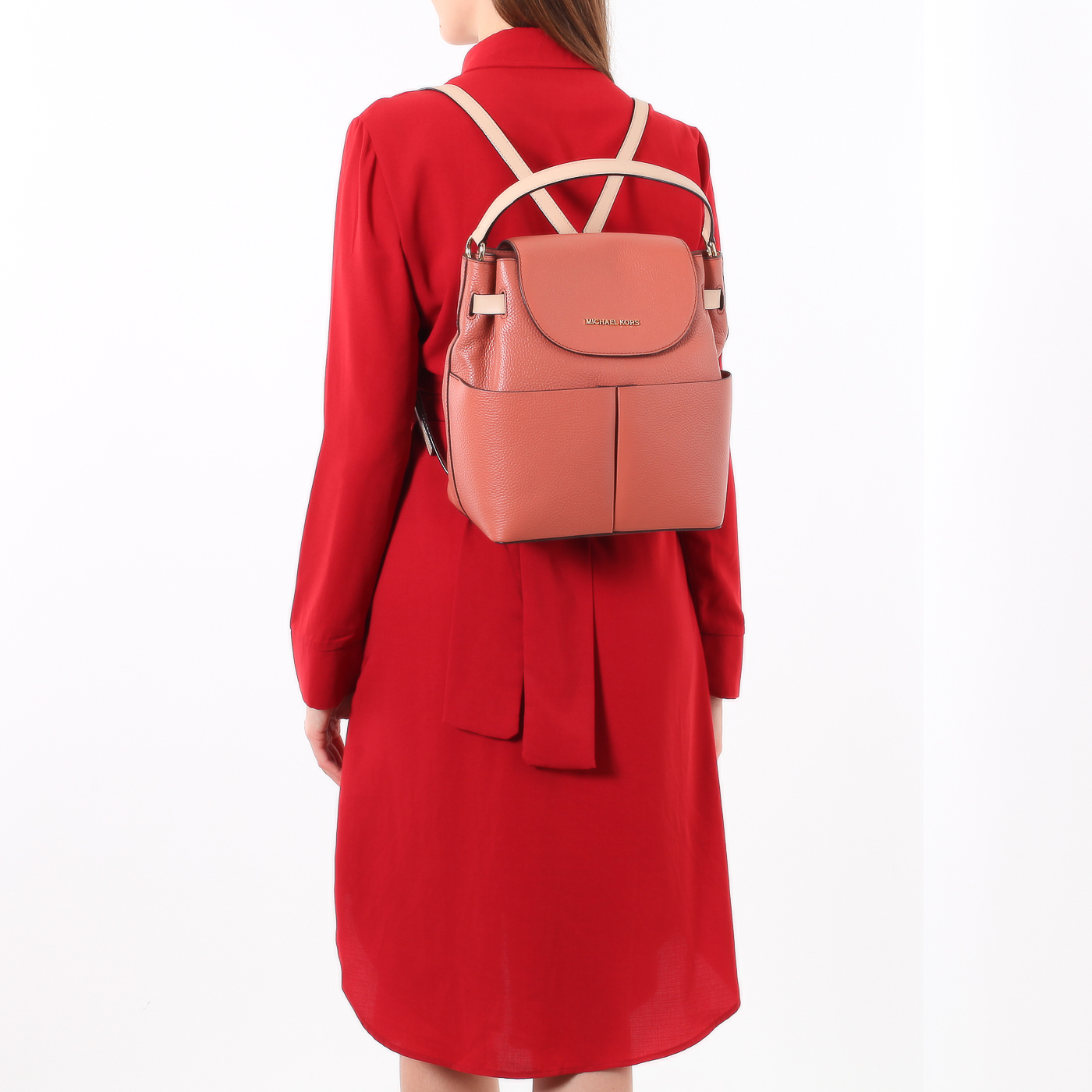 Рюкзак темно-розового цвета Michael Kors Bedford