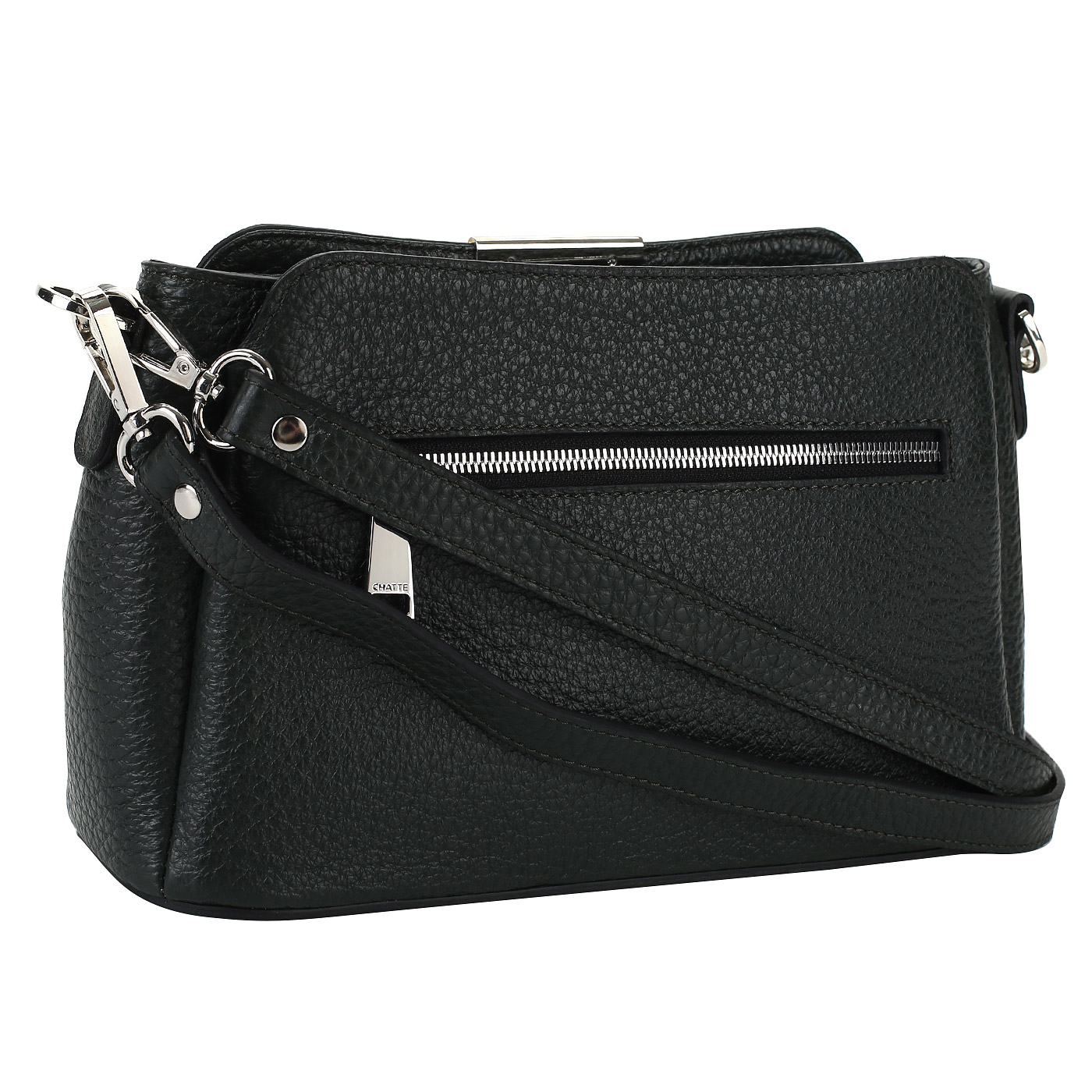 Кожаная сумка со съемной ручкой Chatte 