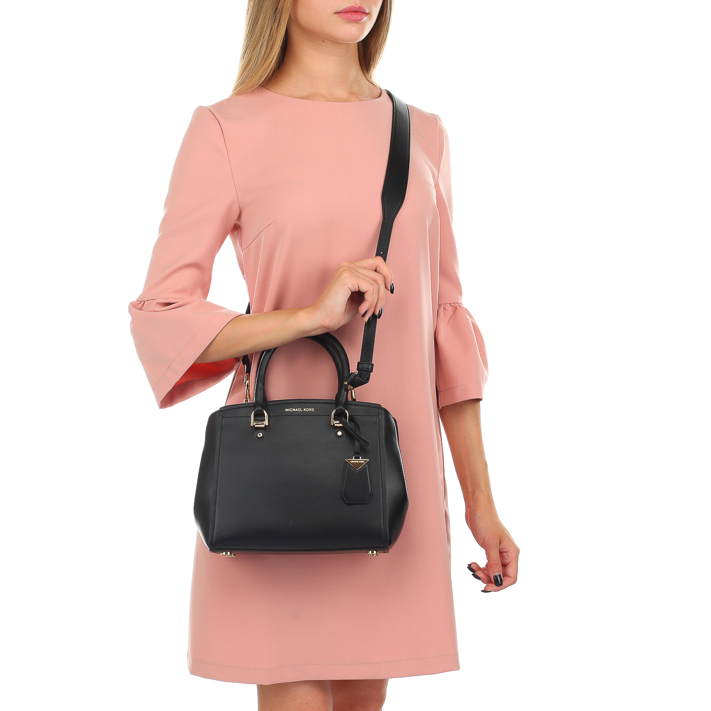 Черная сумочка из кожи Michael Kors Benning