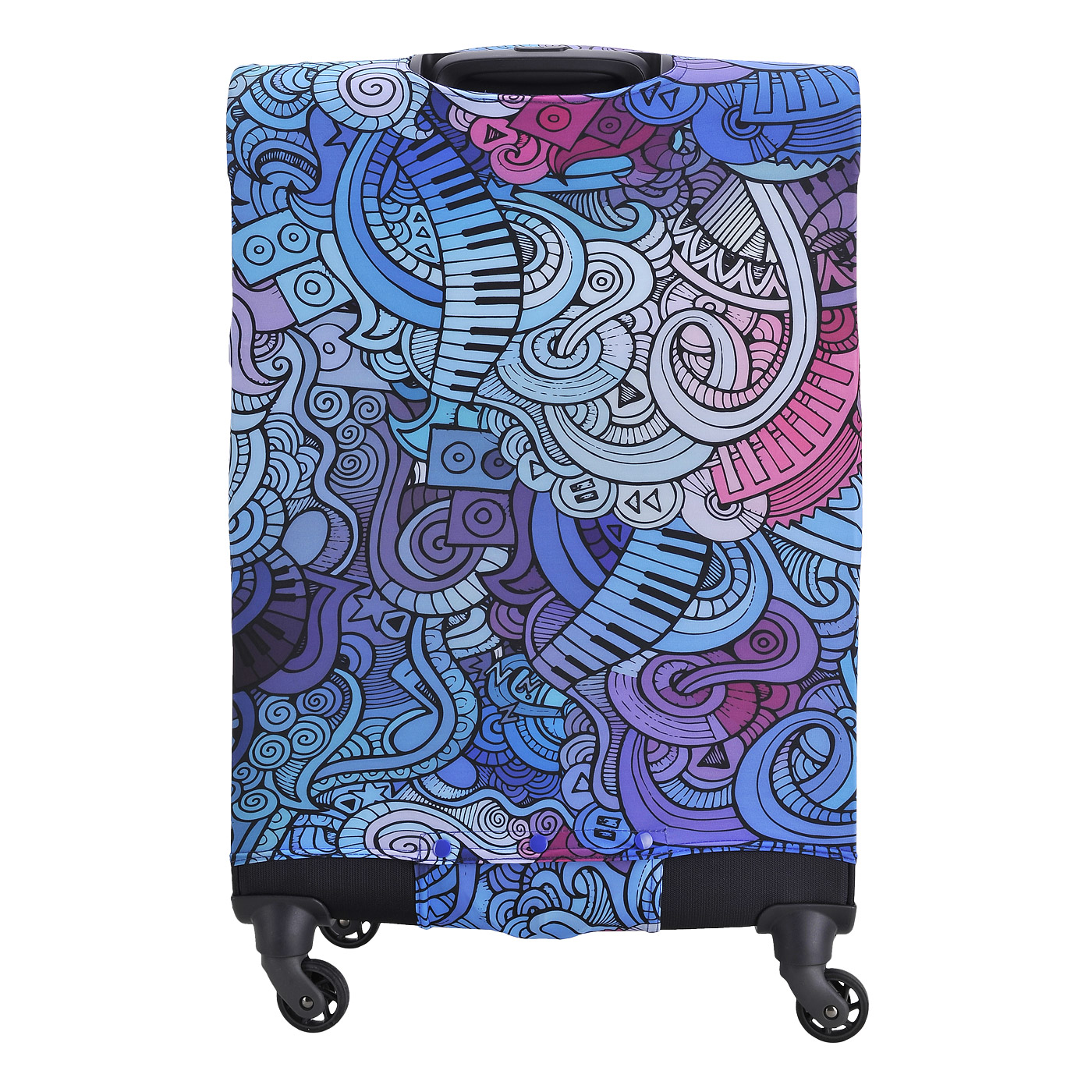 Чехол для чемодана Eberhart Purple Blue Mix