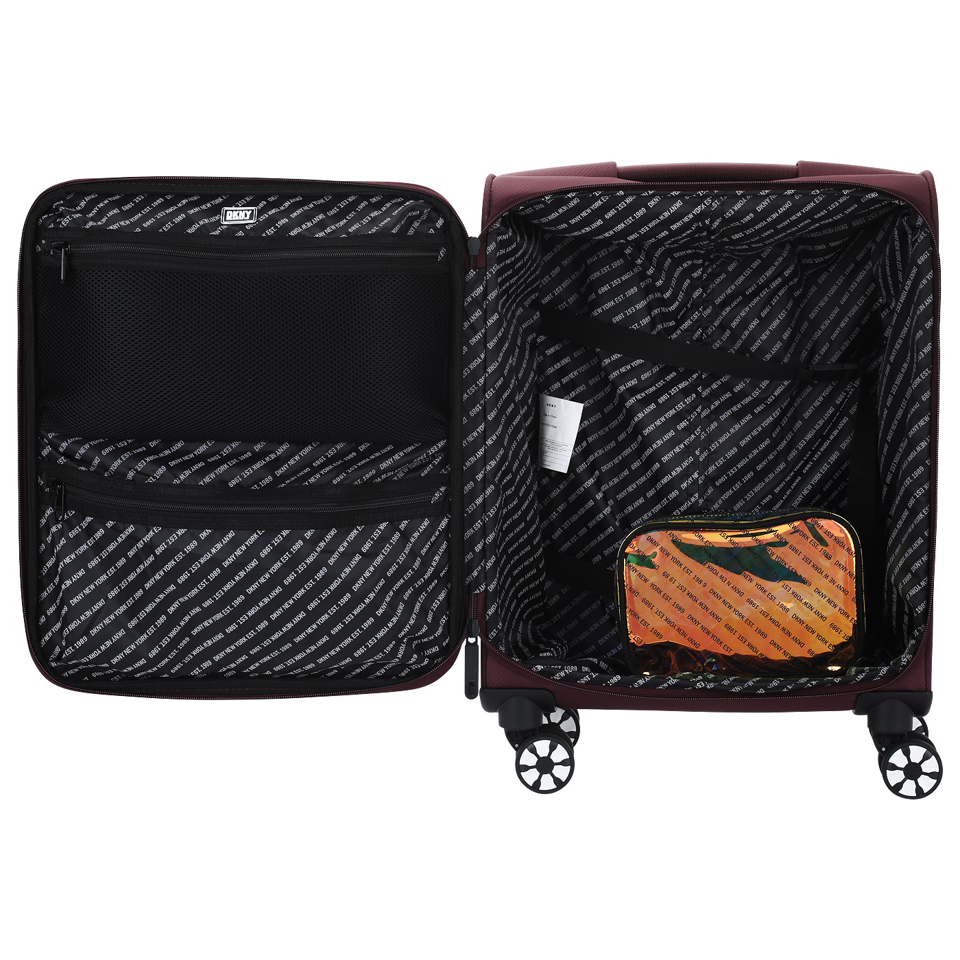 Чемодан маленький S тканевый с кодовым замком DKNY DKNY-305 Globe Trotter