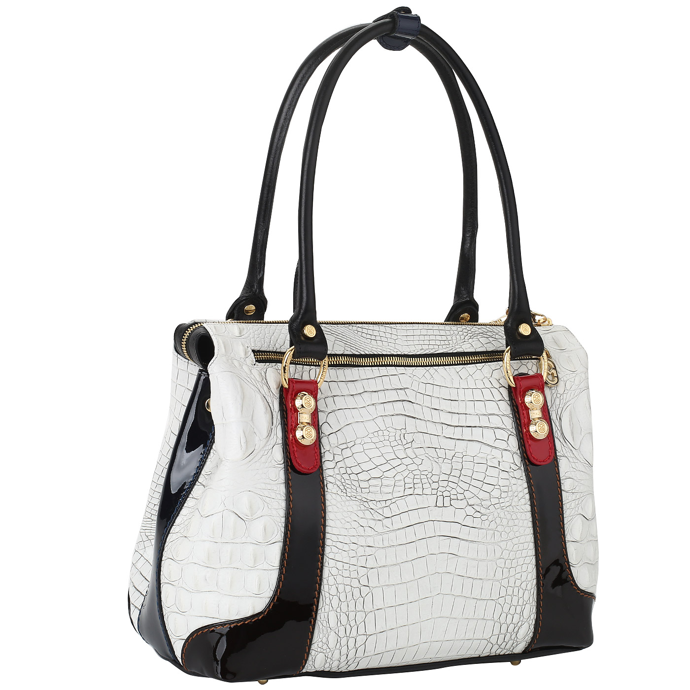 Кожаная сумка с длинными ручками Marino Orlandi 