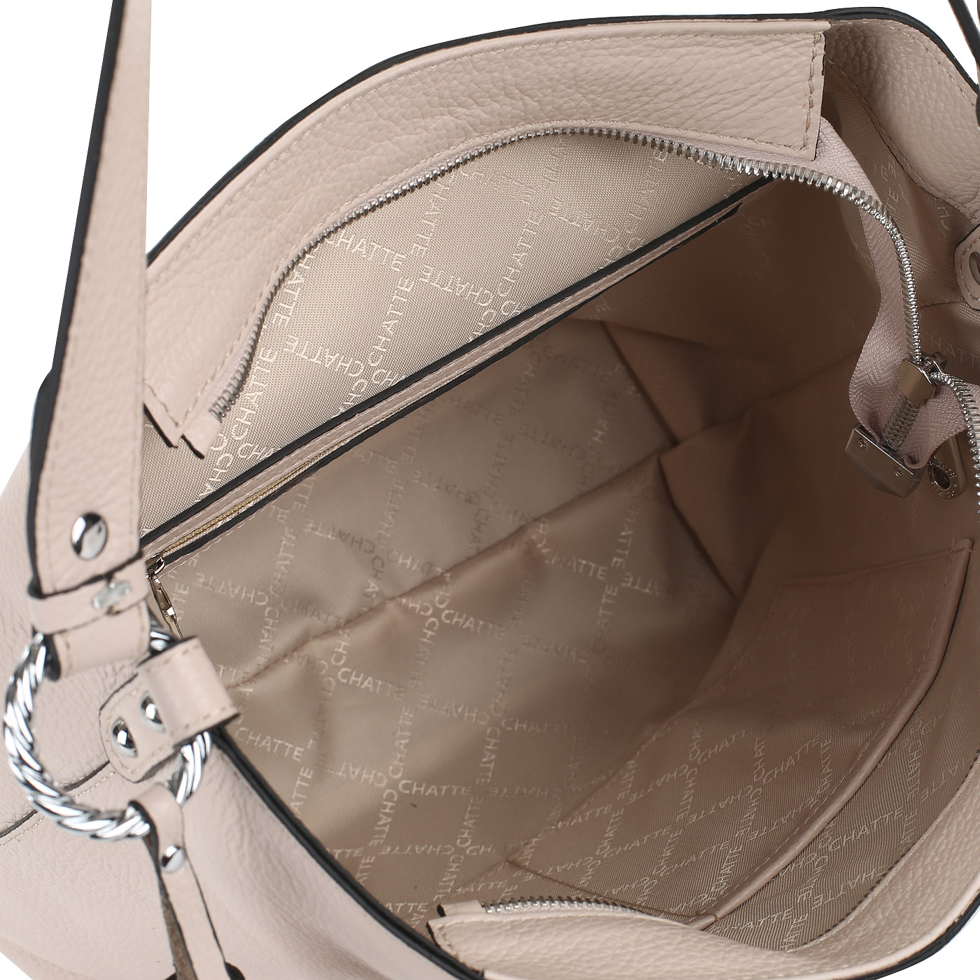 Сумка-хобо из мягкой кожи Chatte Marseille