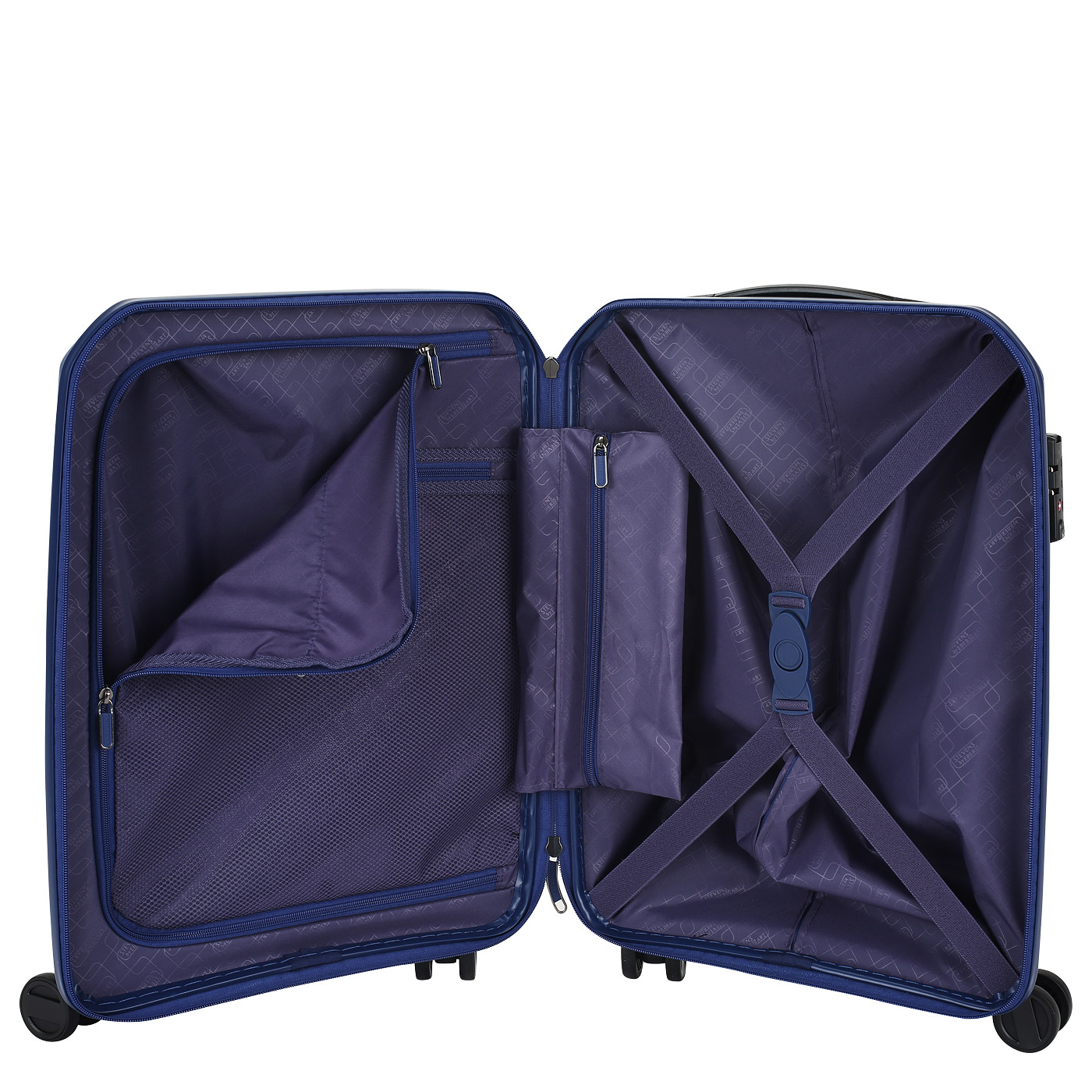 Чемодан маленький S из полипропилена с кодовым замком Stevens Soho 2.0