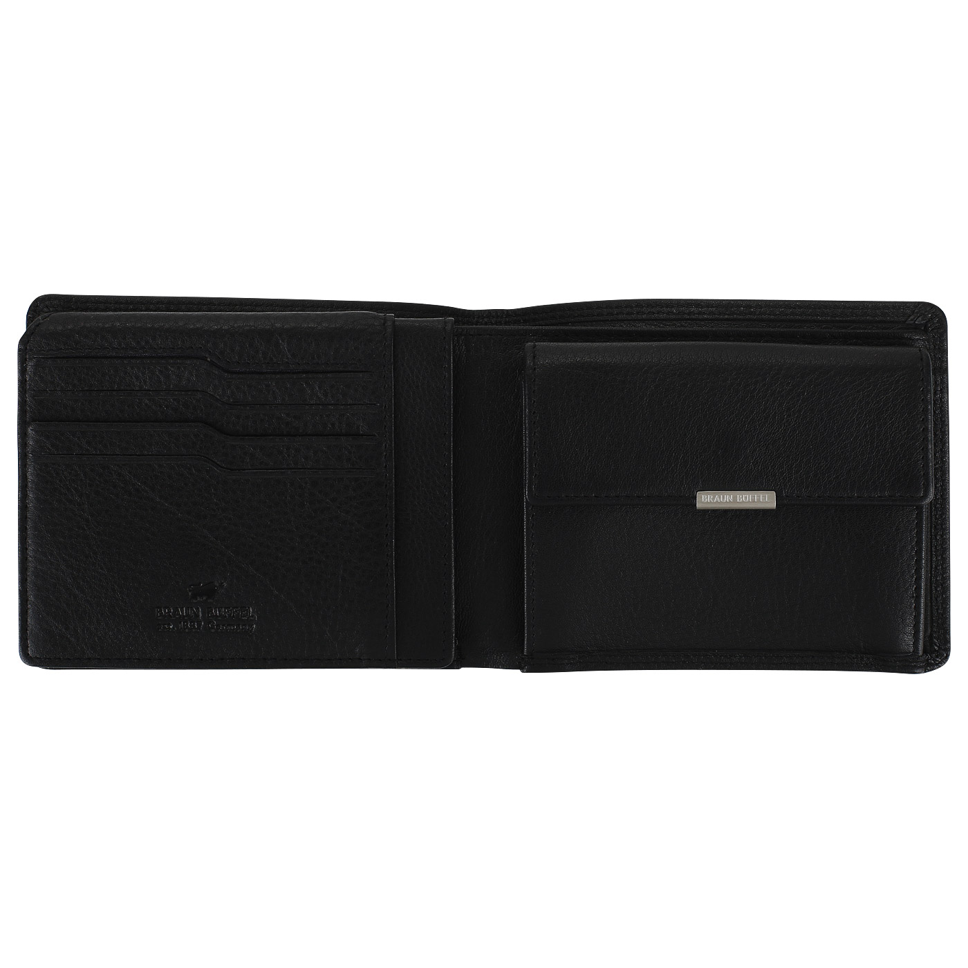 Черное портмоне без застежки Braun Buffel Golf 2.0