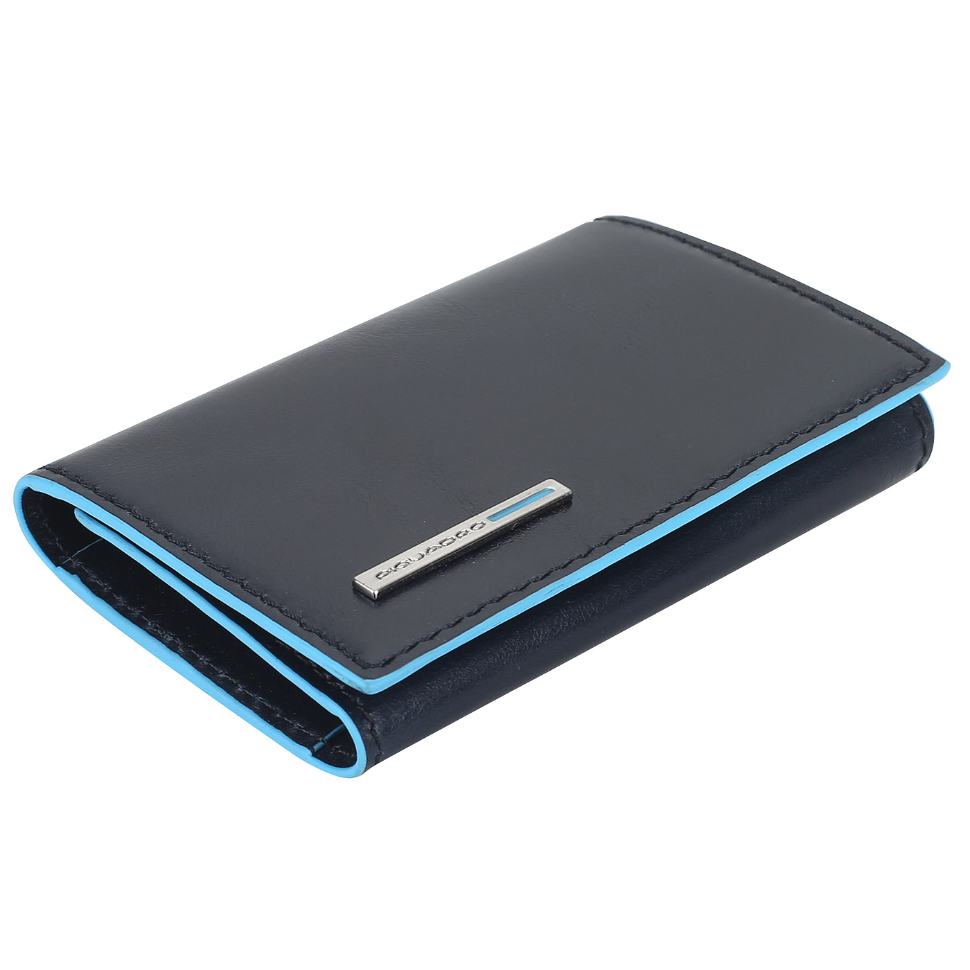 Ключница на кнопке Piquadro Blue square