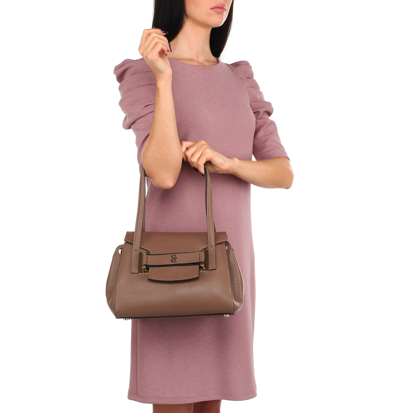 Кожаная сумка Carlo Salvatelli Cervino