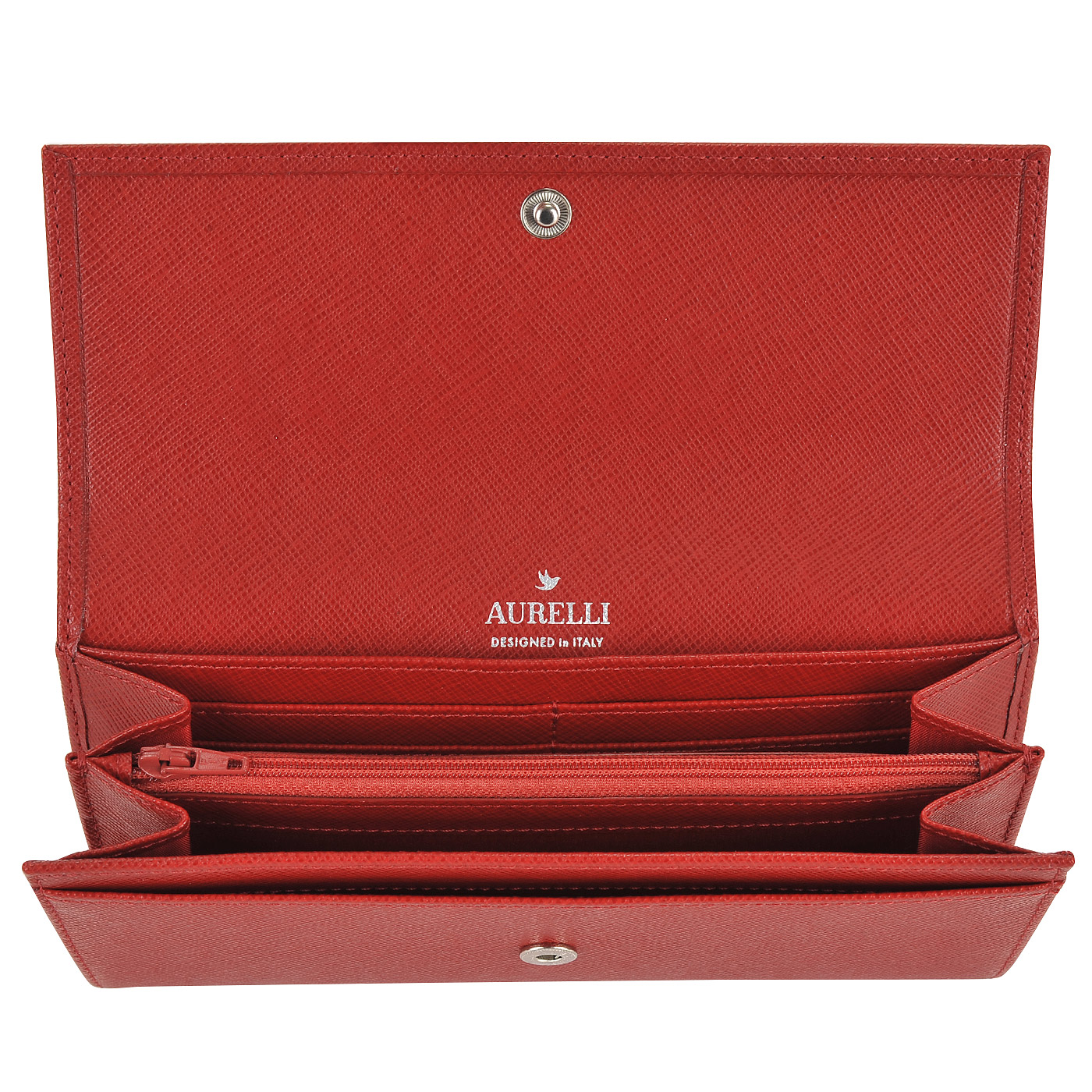 Женское портмоне из натуральной сафьяновой кожи Aurelli Alba