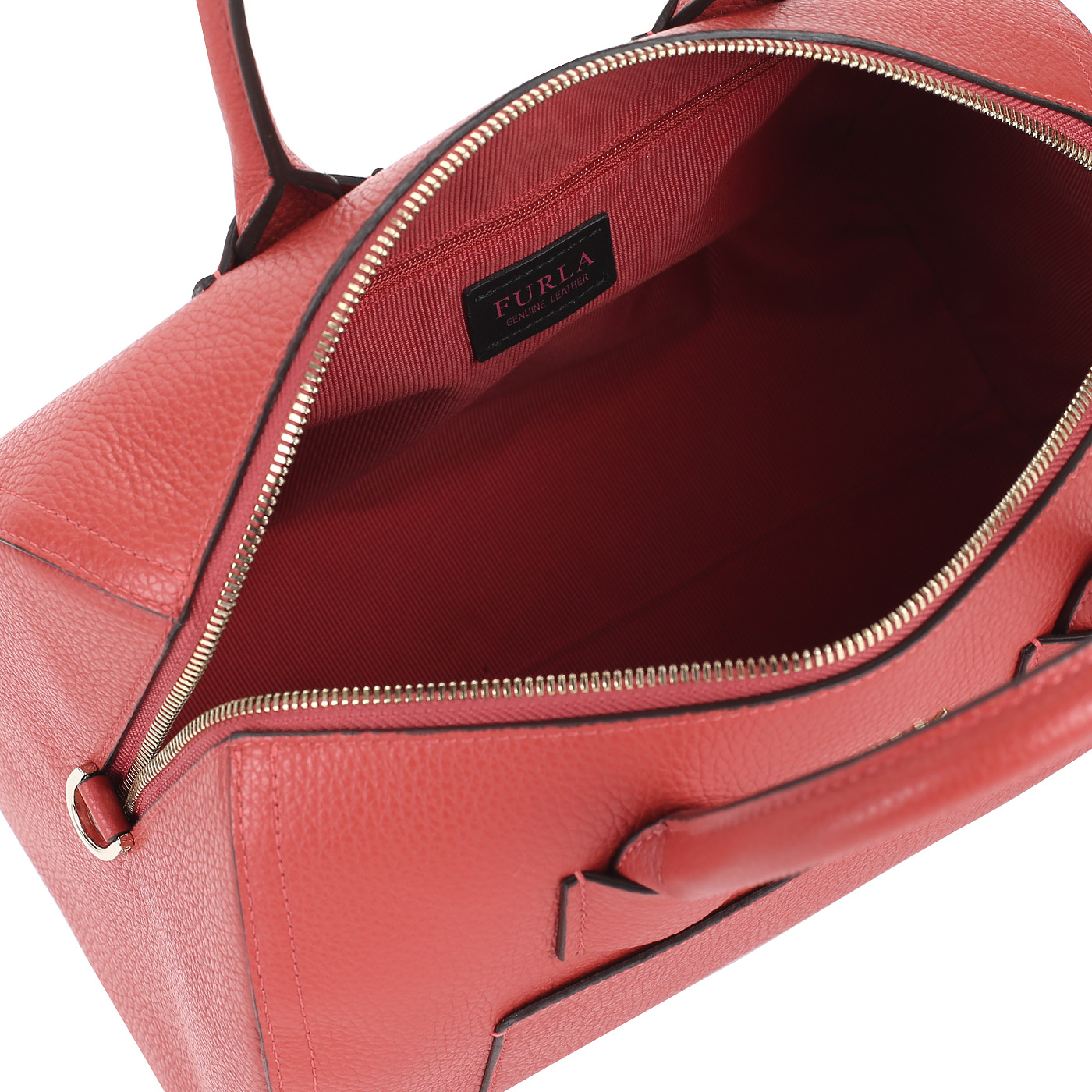 Кожаная сумка на молнии Furla Alba