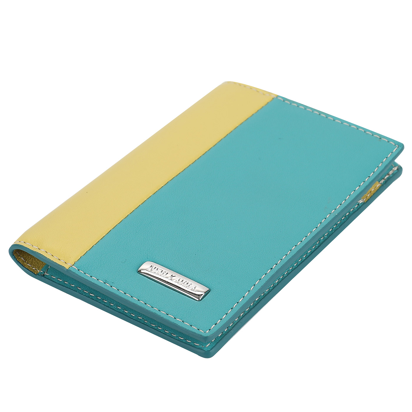 Вертикальная визитница из кожи Neri Karra 