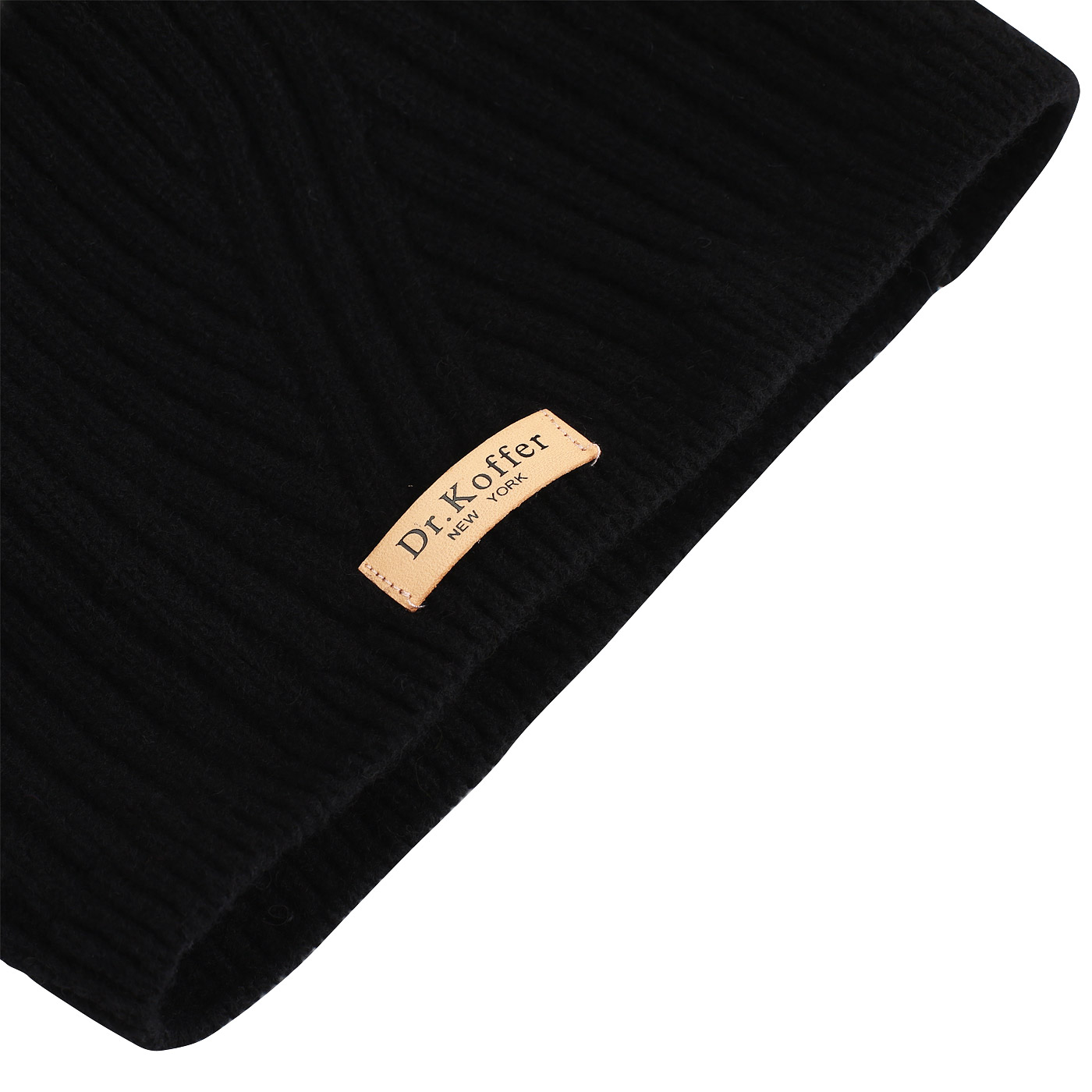 Черная шапка Dr. Koffer 