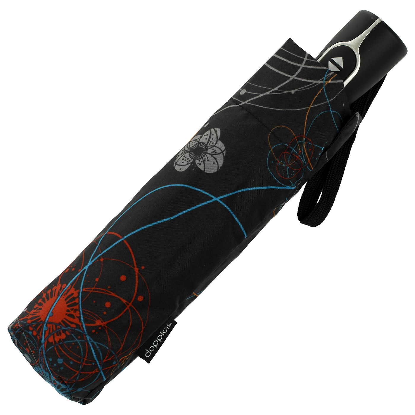 Черный зонт с принтом Doppler Barcelona