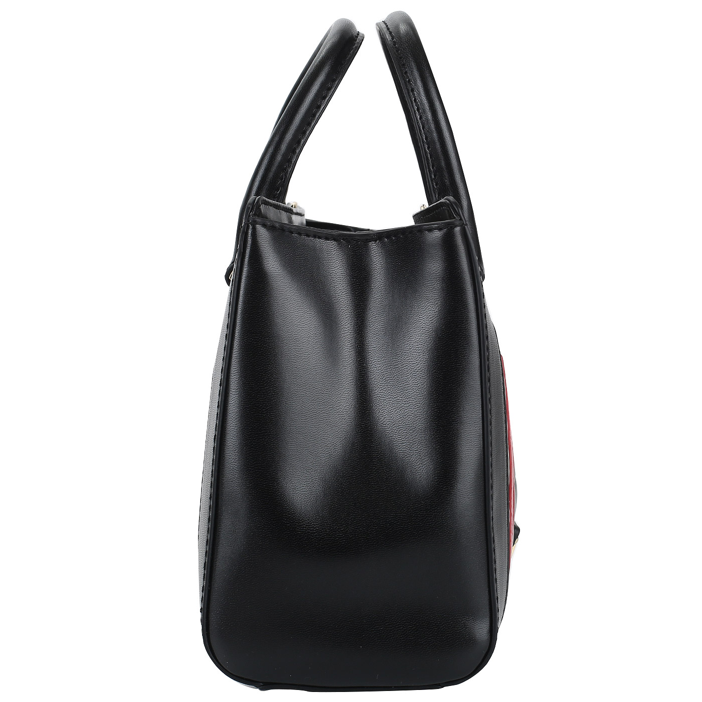 Сумка с широким плечевым ремнем Love Moschino Striped Quilted