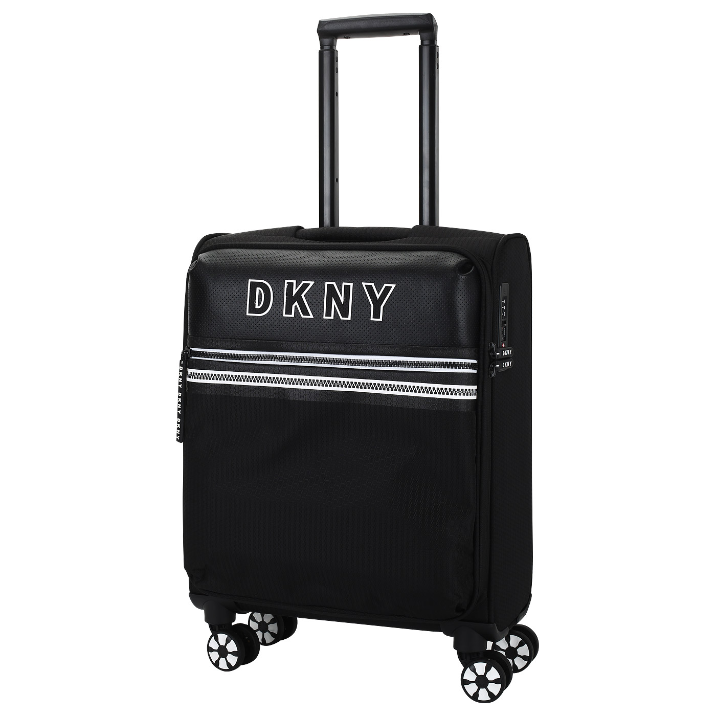 DKNY Чемодан маленький S тканевый с кодовым замком