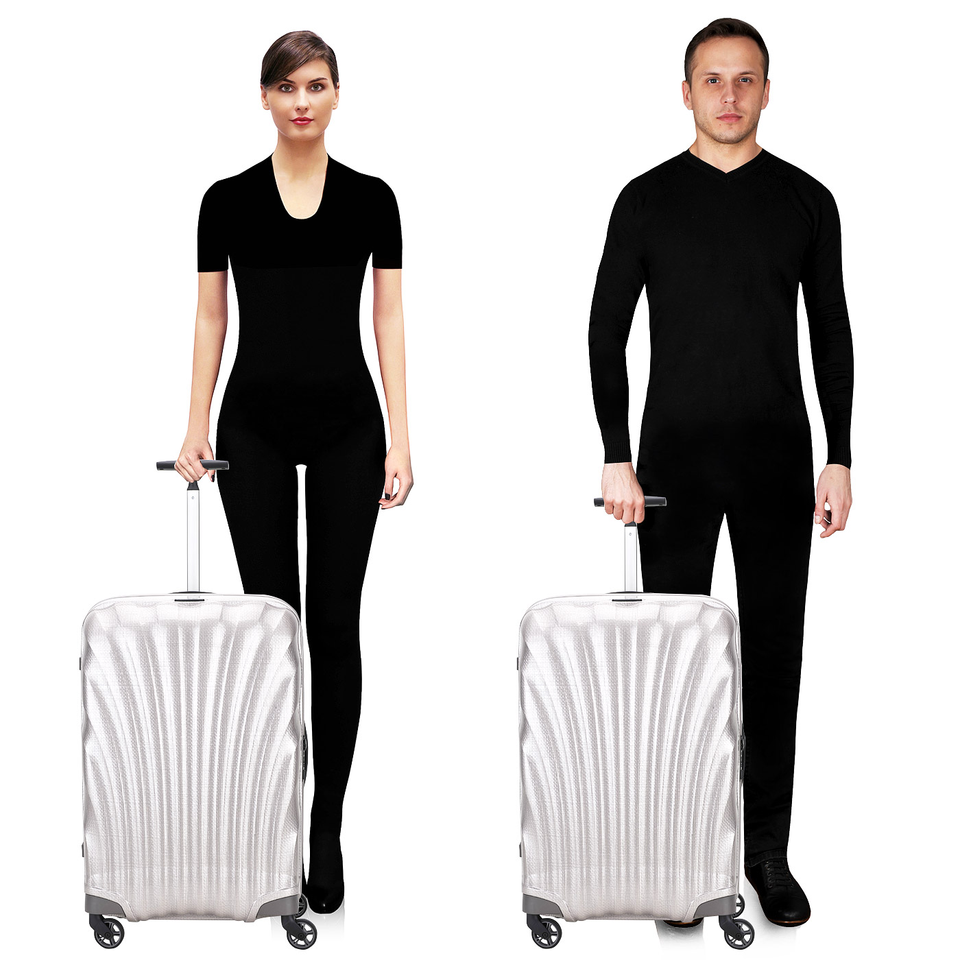 Чемодан средний M из материала Curv Samsonite Cosmolite