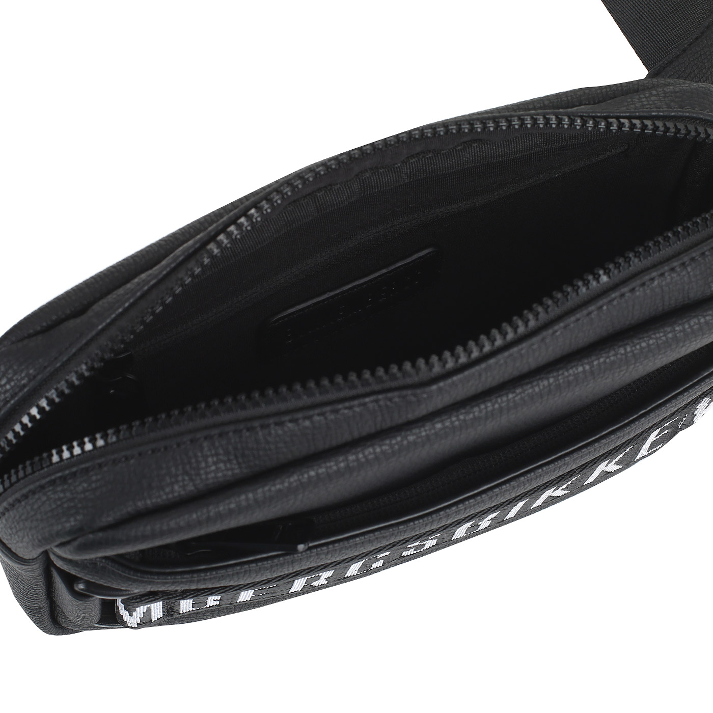 Черная сумка на пояс Bikkembergs Webbings