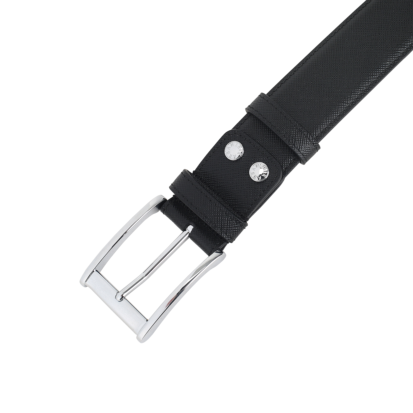 Черный сафьяновый ремень Neri Karra 