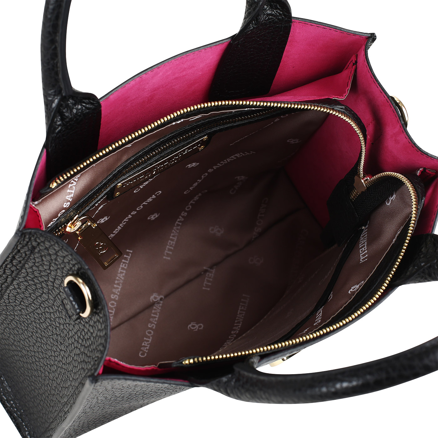 Сумка из зернистой кожи Carlo Salvatelli Cervino