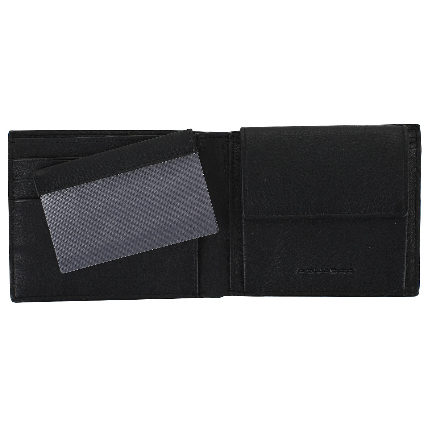 Черное кожаное портмоне Piquadro Bae