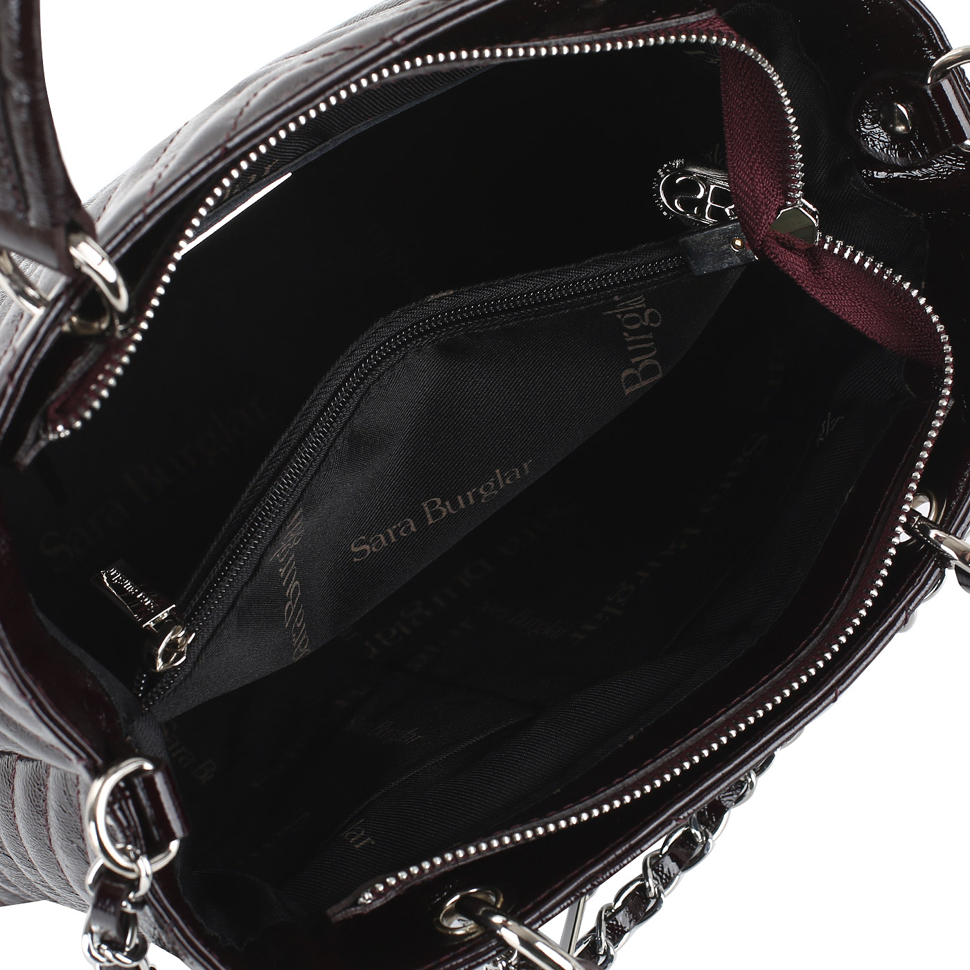 Кожаная сумка с напылением Sara Burglar Giola