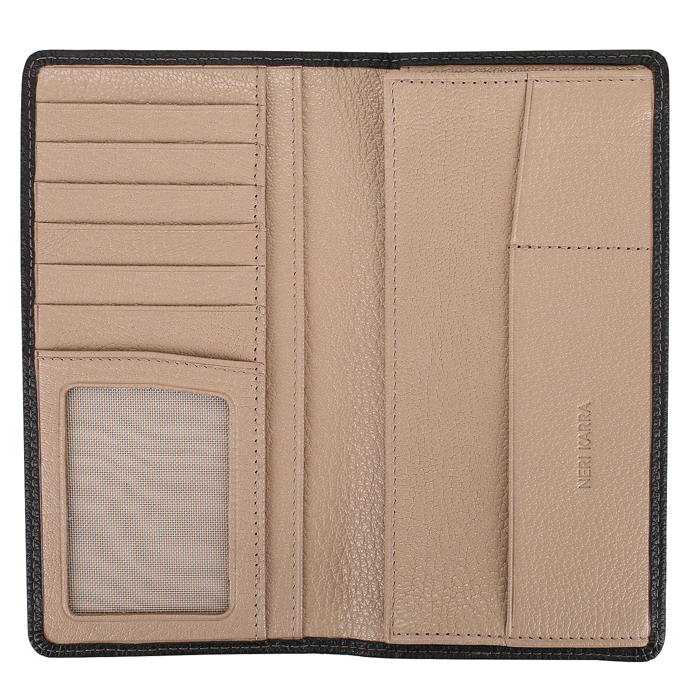 Вертикальное портмоне без застежки Neri Karra 