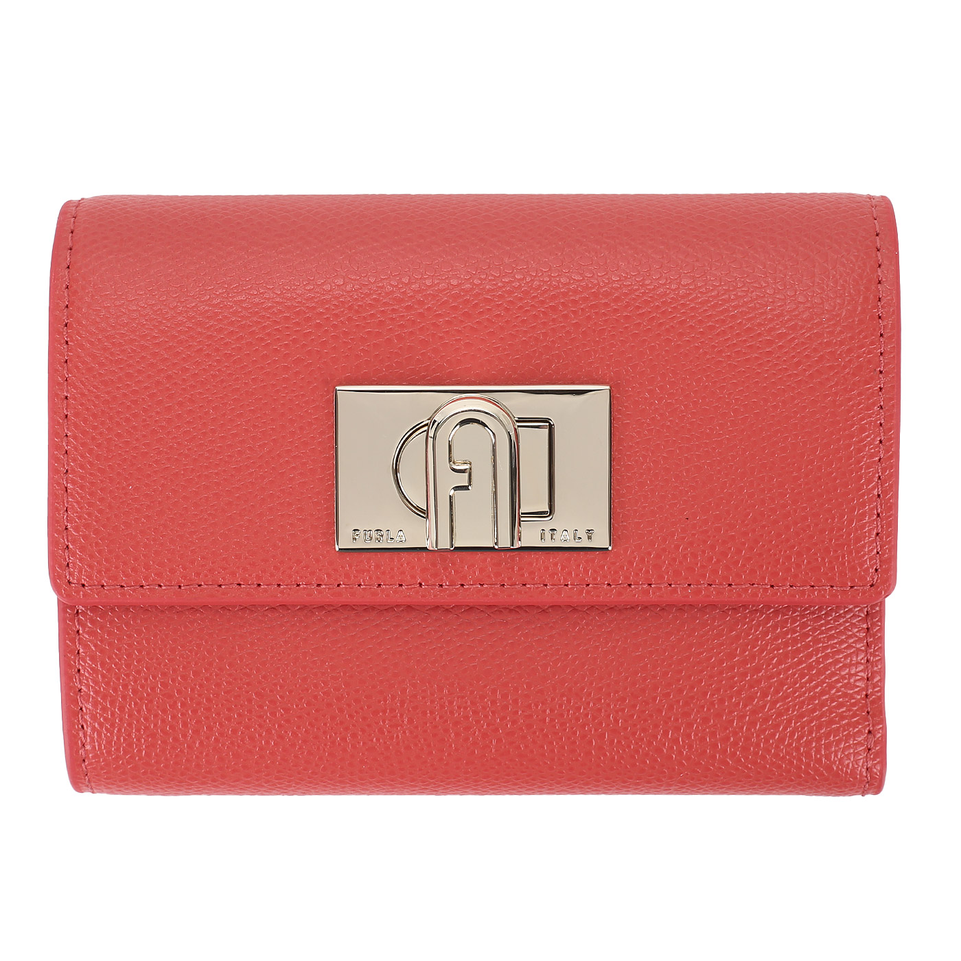 Furla Коралловый кожаный кошелек