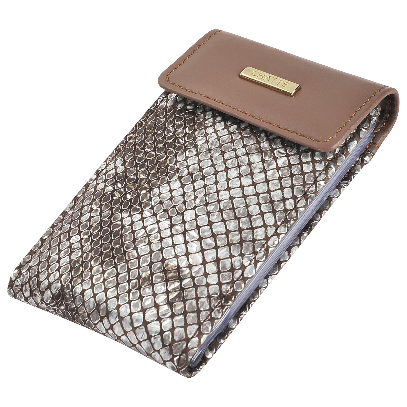 Кожаная визитница Chatte Tiffany