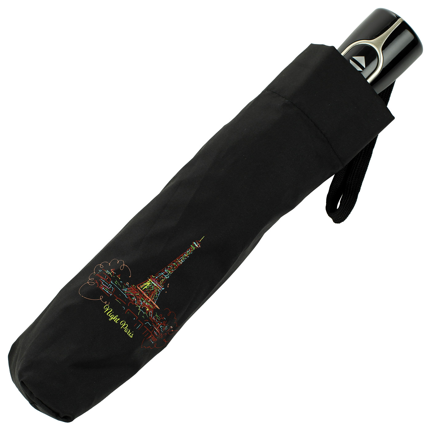 Черный автоматический зонт Doppler Night Pari