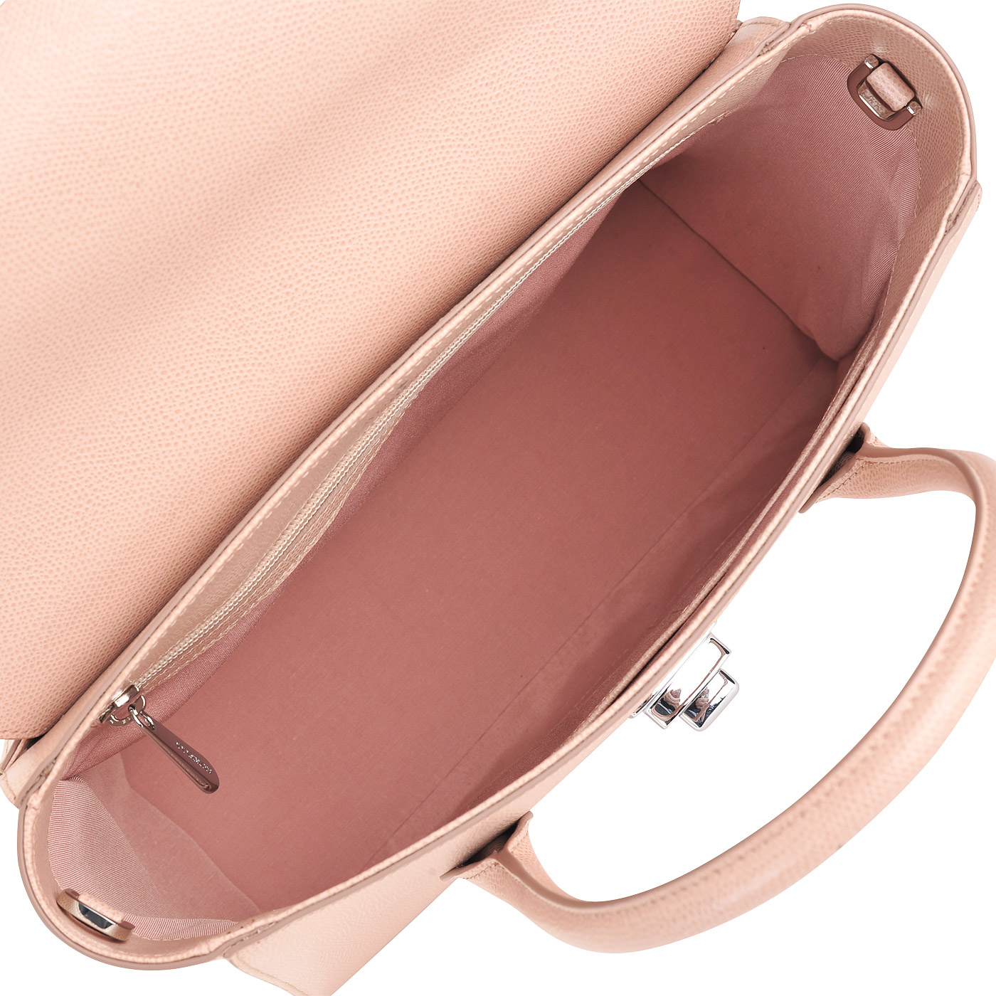 Вместительная пудровая сумка из натуральной кожи Aurelli Alma