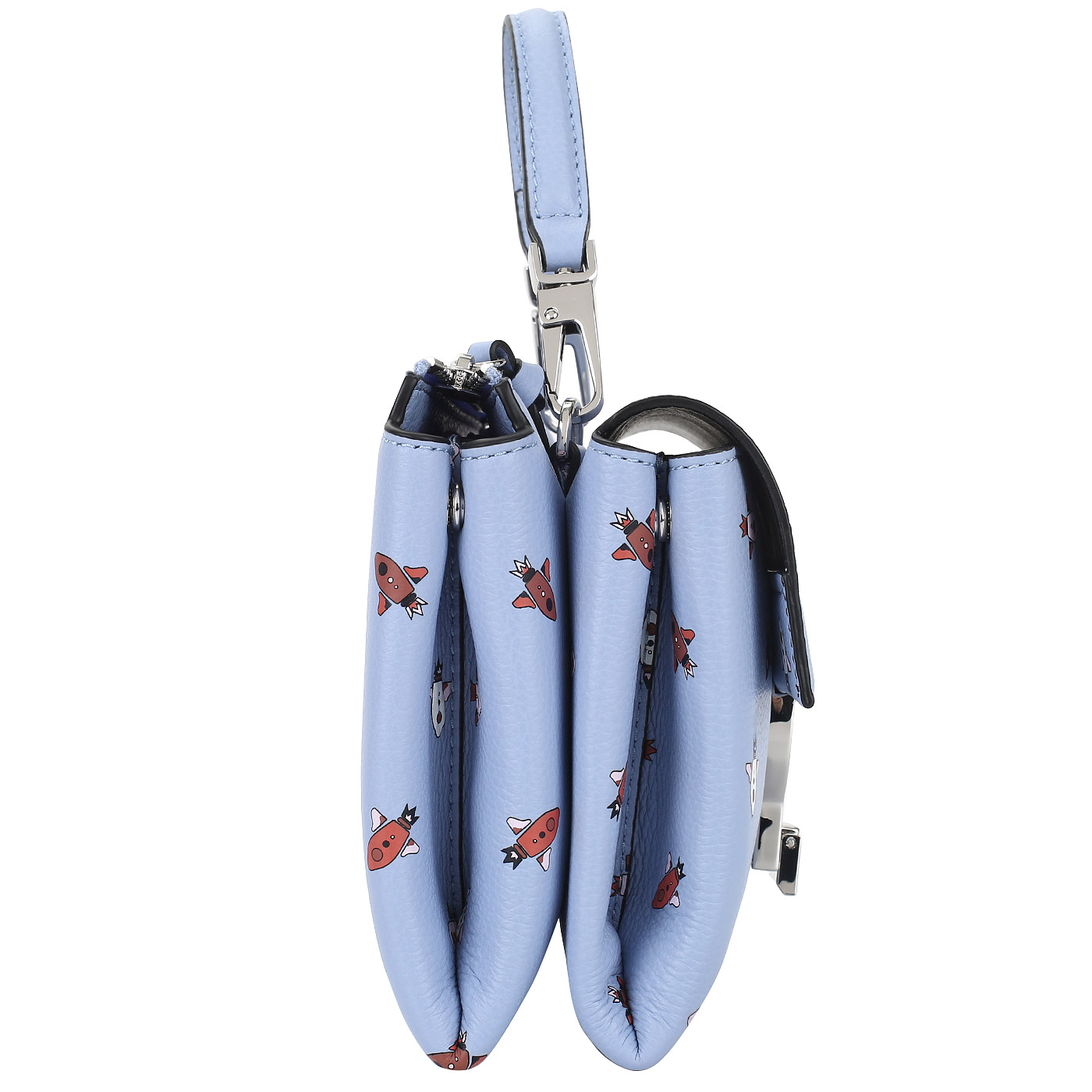 Кожаная сумочка с принтом Coccinelle Arlettis Razzo print