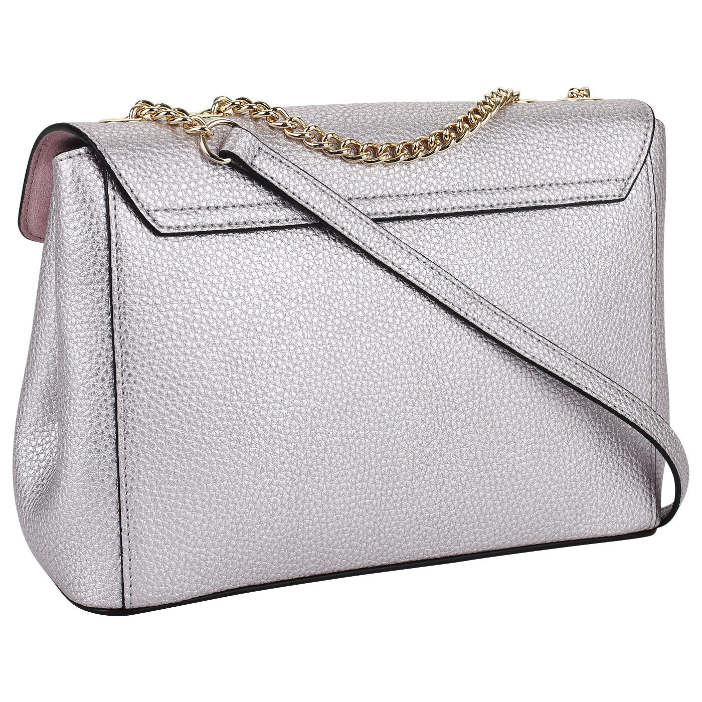 Сиреневая сумочка с откидным клапаном Cromia Mina