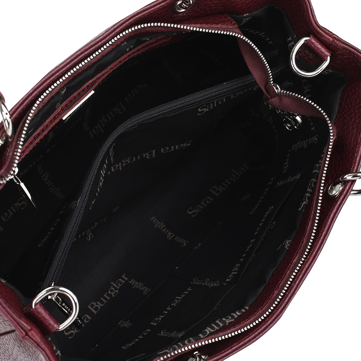 Вместительная кожаная сумка Sara Burglar Cherie Qerida