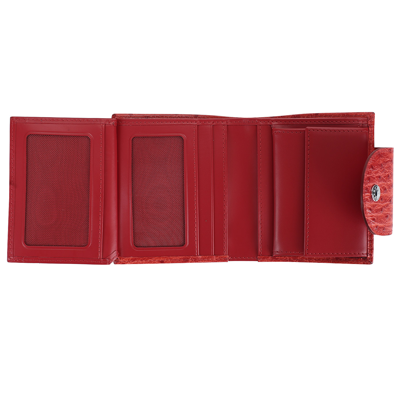 Красный кошелек на кнопке Neri Karra 